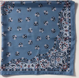 Miu Miu Printed silk scarf