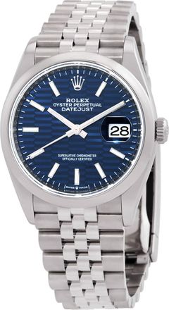 Rolex Datejust 36 Automatic Blue Dial Ladies Watch 126200BLFSJ