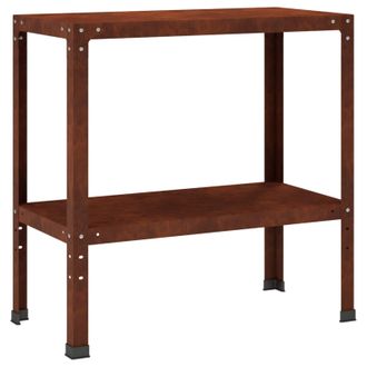 vidaXL Mesa De Trasplante 100 X 40 X 80 Cm Acero Oxidado Oxidado Vidaxl