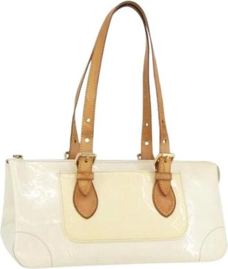 Louis Vuitton Pre-owned Shoulder Bags, female, Beige, Size: ONE SIZE Pre-owned Vintage Perle Patent Hand Bag