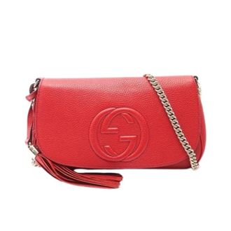 Gucci Pre-owned Cross Body Bags, female, Red, Size: ONE SIZE Pre-owned Vintage Shoulder Bag