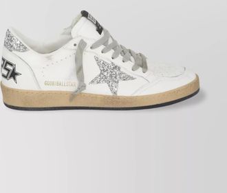 Golden Goose star ball leather sneakers glitter