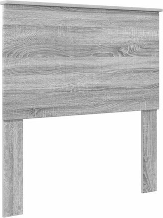 vidaXL Cabecero Con Cabecera Gris Sonoma 90 Cm Madera Contrachapada Vidaxl