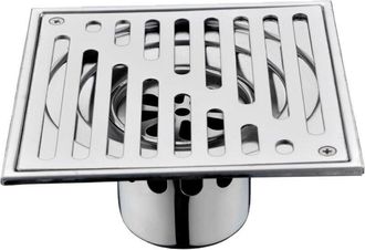 OEM Rejilla De Suelo De Acero Inoxidable De 150 &times; 150 Mm - Desag&uuml;e Para Balc&oacute;n Y Ba&ntilde;o, Gran Capacidad, Previene Olores Y Obstrucciones, Estilo Bamb&uacute;