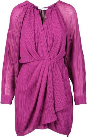 Iro Short Dress Voile - Fuchsia