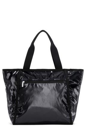 LeSportsac Shine Classic Nylon Tote in Black Shine at Nordstrom Rack