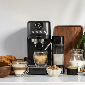 Cecotec Cecotec Cafetera Semiautom&aacute;tica Power Espresso 20 Steel Pro Latte. 1350 W, Thermoblock, Forcearoma De 20bars