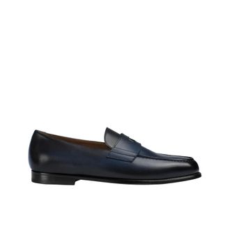 Doucal's Schoenen, Heren, Blauw, 40 EU, Leer, Mario Penny Loafer