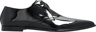 Dolce & Gabbana Black Calfskin Oxfords And Mens Derbies