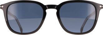 HUGO BOSS Round Mens Black Blue 1845/S - One Size