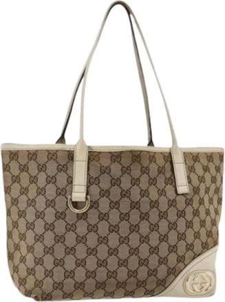 Gucci Pre-owned Tote Bags, female, Brown, Size: ONE SIZE Pre-owned Tote Bag