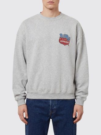 Represent Felpa girocollo in cotone con stampa grafica e spalle scese