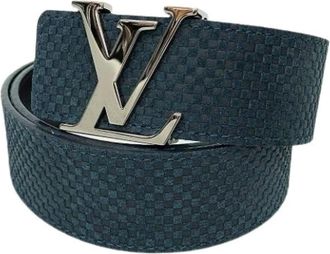 Louis Vuitton Pre-owned Vintage Monogram Belt - Heren - Vintage Accessoires - Blauw - ONE Size - Vintage