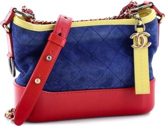 Chanel Gabrielle Quilted Suede Small hobo bag - Blauw