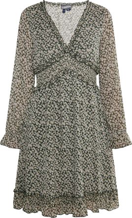 Dreimaster Dreimaster Jurk Dames Groen/beige