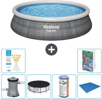 Bestway Piscina Bestway Fast Set Redonda - 457x84 Cm - 7-piezas S341