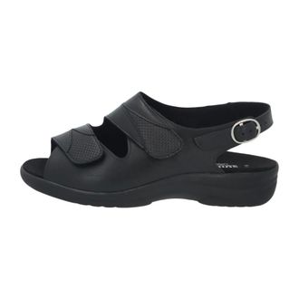 Solidus Schoenen, Dames, Zwart, 39 EU, Leer, 74019.01319 Sandalen