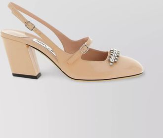 Jimmy Choo London leather slingback pumps