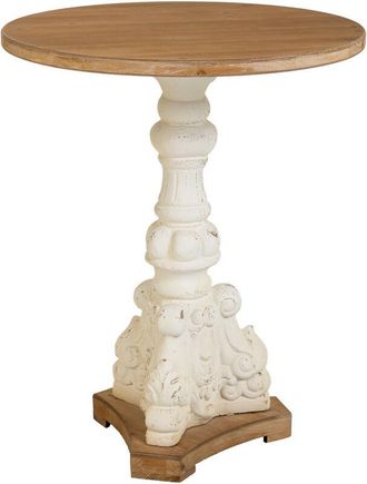 Wanderlust Deco Mesa De Centro De Madera Marr&oacute;n 66.5x66.5x81