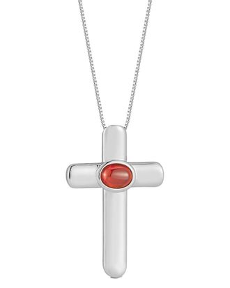 Chloe and Madison Chloe And Madison Jewelry Cz Statement Cross Necklace