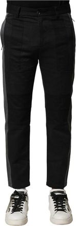 Dolce & Gabbana Heren, Broeken, Zwart, Maat: XS Katoen