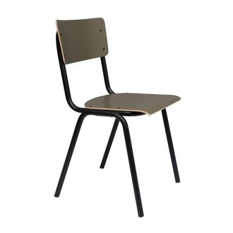 Zuiver Back to School Stuhl, olive matt