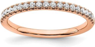 Diamond2Deal 14k Gold Lab Grown Diamond Wedding Band Ring 0.24Ct Clarity- VS Color- G-H