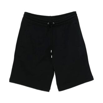 Maison Kitsun&eacute; Paris Oversize Jog Short - Heren - Korte broeken - Zwart - Maat: L Katoen