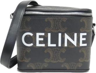 Celine Pre-owned Cross Body Bags, female, Black, Size: ONE SIZE Pre-owned Canvas celine-bags