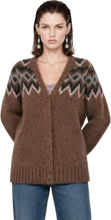 Kocca Truien & Vesten, Dames, Bruin, S, Wol, V-hals Vest