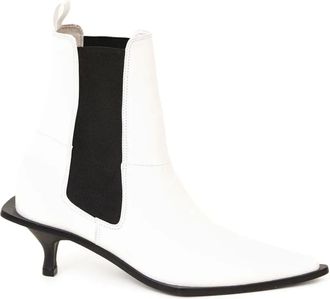 Gloria Coelho Stivaletti in pelle - Bianco