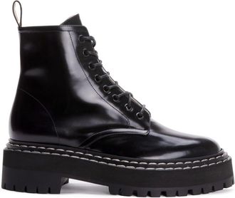 Proenza Schouler leather lace-up boots - women - Leather - 38 1/2 - Black