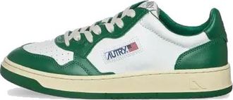 Autry Autry Medalist Leather Low Green White AULM-WB11