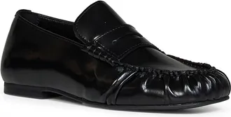 Alohas Womens Loafers Aven Black Leather