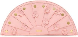 Hammitt Shelley Clutch in Flamingo Flora/Brushed Gold at Nordstrom