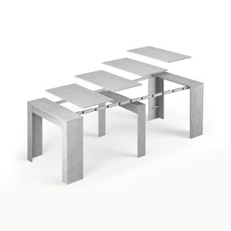 Dmora Consola extensible efecto madera-cemento 90x51h78 cm