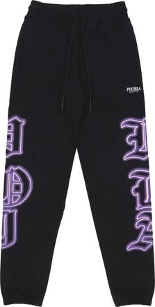 Phobia Archive Gothic Sk Print Pant - Heren - Sweatpants - Zwart - XS - Katoen - Broeken