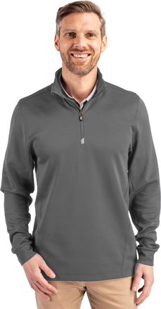 Cutter & Buck Traverse Stretch Eco Quarter Zip Mens Pullover