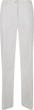 Eleventy Tailored Flared Trousers In Cotton-Cashmere Blend
