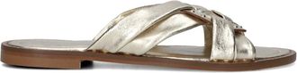 Stefano Lauran Schoenen, Dames, Geel, 36 EU, Leer, Leren Zomer Slippers Stijlvol Comfort