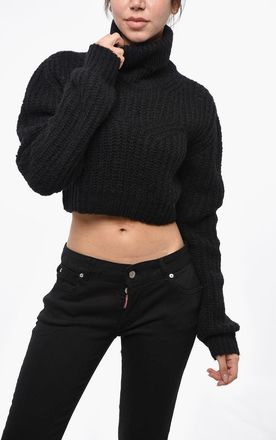 Dsquared2 Maglia Cropped Fit a Collo Alto Dsquared2