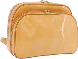 Louis Vuitton Pre-owned Backpacks, female, Beige, Size: ONE SIZE Pre-owned Patent Leather Backpack