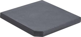 vidaXL Base Con Peso Para Sombrilla De Granito Negro Cuadrada 25 Kg Vidaxl