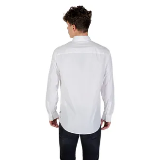 A|X Armani Exchange Elastane Stretch Shirt - White