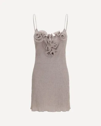 Magda Butrym Cr&ecirc;pe mini Dress with floral appliqu&eacute;s Female 38