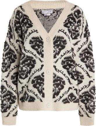 Usha Gebreid vest Dames Cr&egrave;me veelkleurig