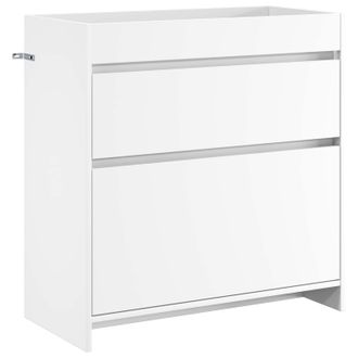 vidaXL Gabinete De Ba&ntilde;o Debajo Del Lavabo Blanco 78,5 X 37,5 X 81 Cm Vidaxl