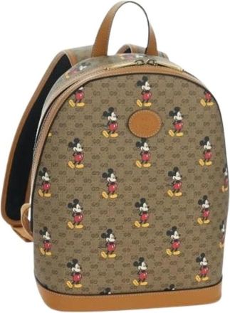 Gucci Pre-owned Vintage Micro Small GG Canvas Zaino - - Pre-owned - Donna - Beige - ONE SIZE