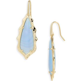 Kendra Scott Adriana Scallop Drop Earrings in Gold Sky Blue Abalone at Nordstrom