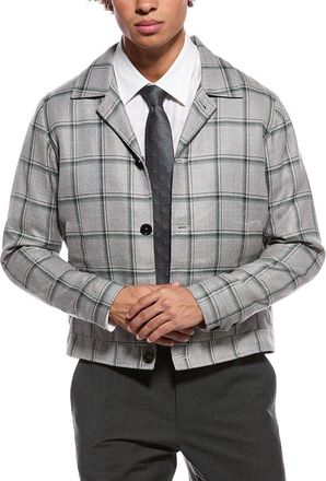 Isaia Portofino Wool, Silk & Linen-Blend Jacket
